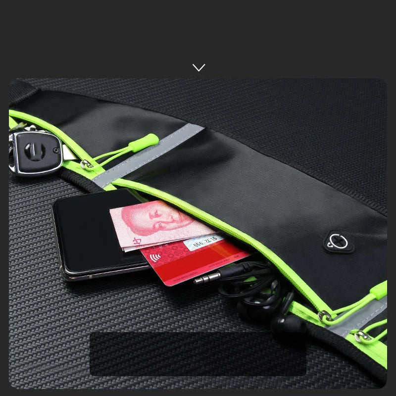 Waterproof Running Waist Bag for Women Men, Comfortable Gym Fanny Bag