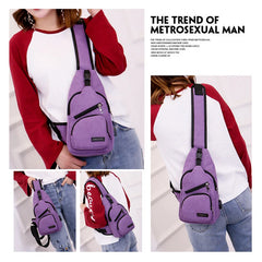Women's Sport USB Charging Crossbody Bag Nylon Shoulder Bag for Short Trip