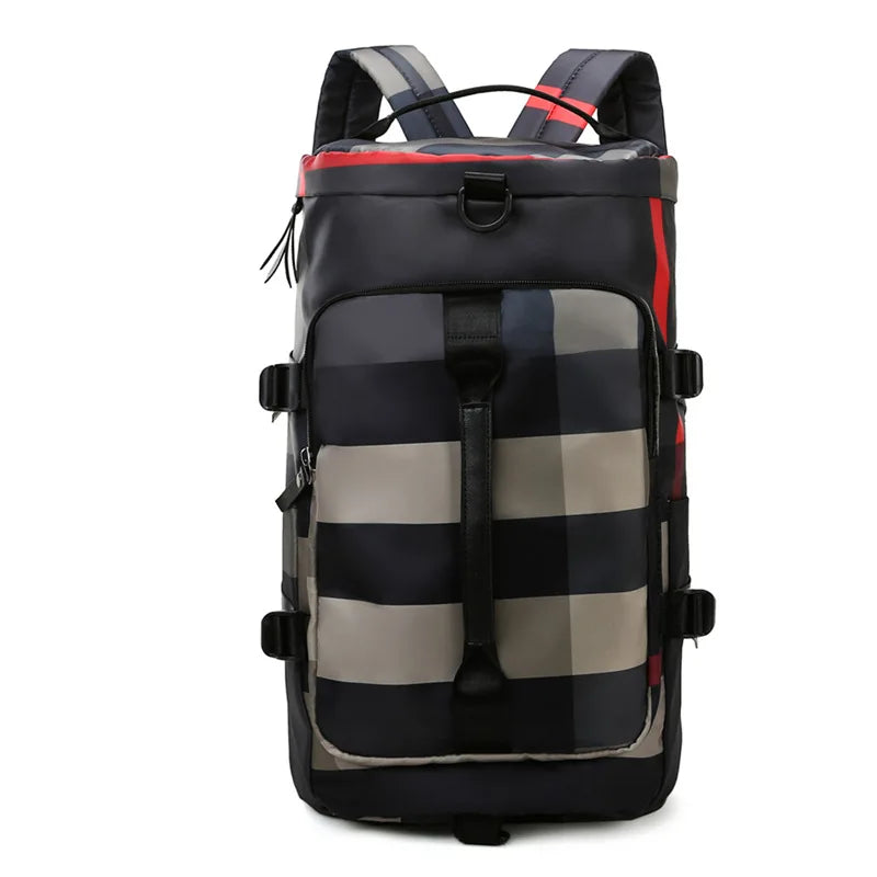 Women's Sports Bag Large Capacity Handbag Waterproof Gym Duffle Backpack