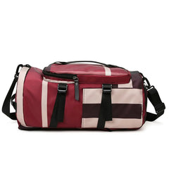 Women's Sports Bag Large Capacity Handbag Waterproof Gym Duffle Backpack