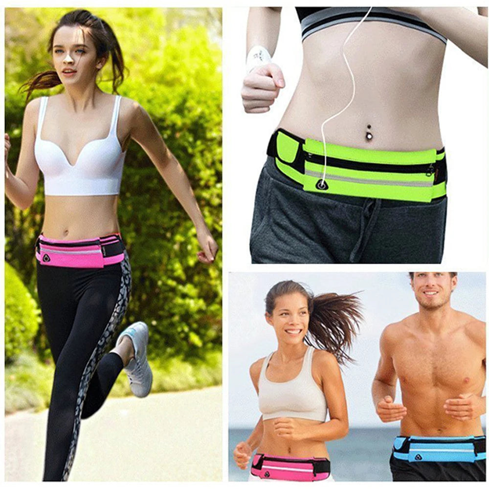 Waterproof Sports Bag Running Waist Bag Belt Pocket Jogging Portable