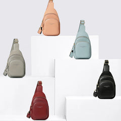 Women's Sports Casual PU Leather Waist Pack Crossbody Bag