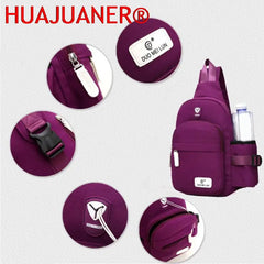 Waterproof Sports Fanny Pack Chest Bag Travel Shoulder Sling Backpack