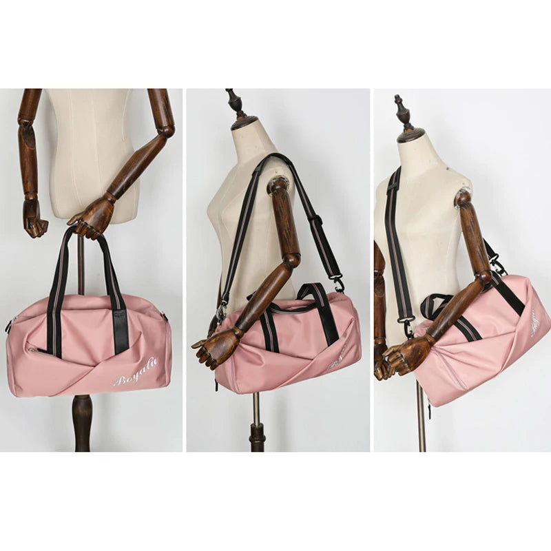 Sports Gym Bag Female Dry Wet Separation Shoe Position Training Yoga Bag