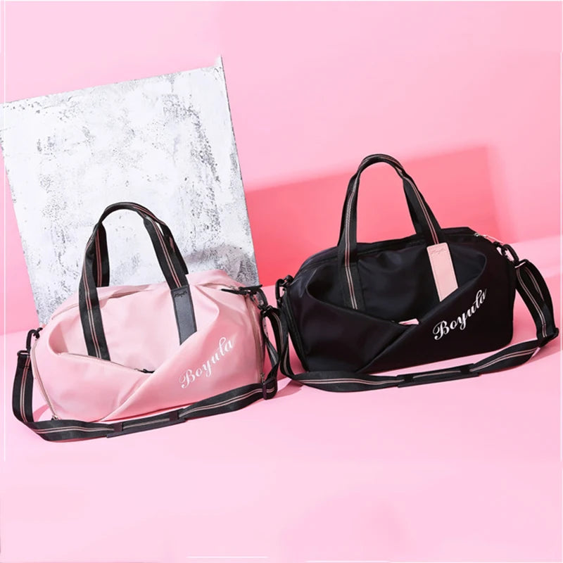 Sports Gym Bag Female Dry Wet Separation Shoe Position Training Yoga Bag