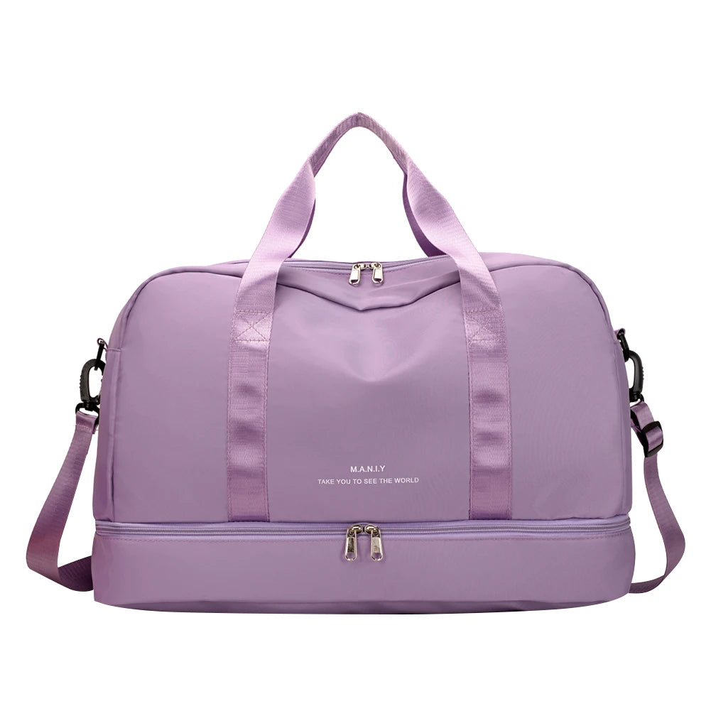 Waterproof Nylon Gym Bag Fitness Training Travel Handbag