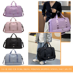 Waterproof Nylon Gym Bag Fitness Training Travel Handbag