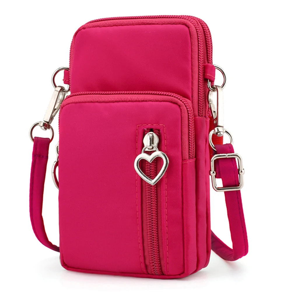 Sports Oxford Cloth Women Phone Bag Arm Pack Mini Crossbody Pouch