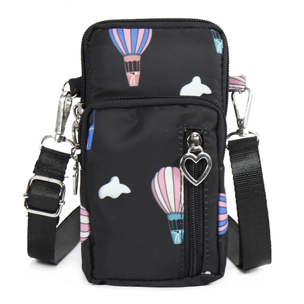 Sports Oxford Cloth Women Phone Bag Arm Pack Mini Crossbody Pouch