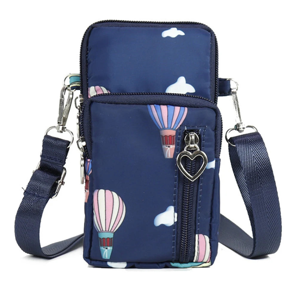 Sports Oxford Cloth Women Phone Bag Arm Pack Mini Crossbody Pouch