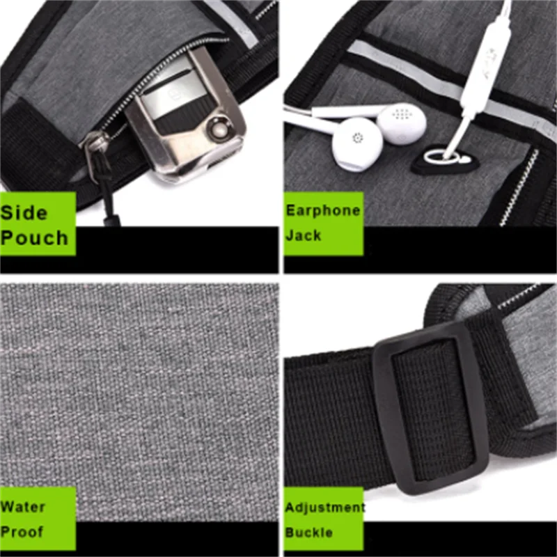 Waterproof Sports Running Waist Bag Fanny Pack Outdoor Cycling Crossbody Bag