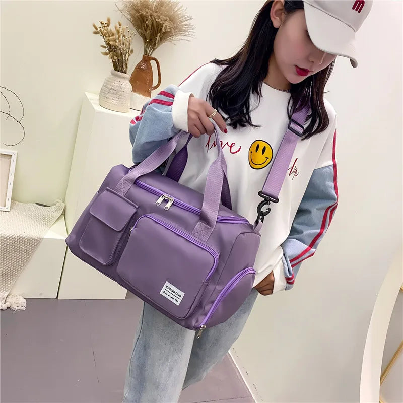 Heart Single Shoulder Oblique Handbag for Sports Travel