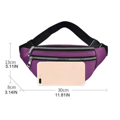 Women's Sports Travel Waist Bag Nylon Phone Pouch Wear-resistant