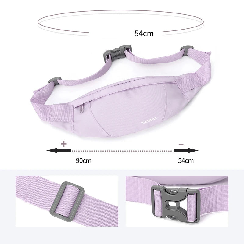 Waterproof Sports Waist Bag for Women Girls with Phone Holder