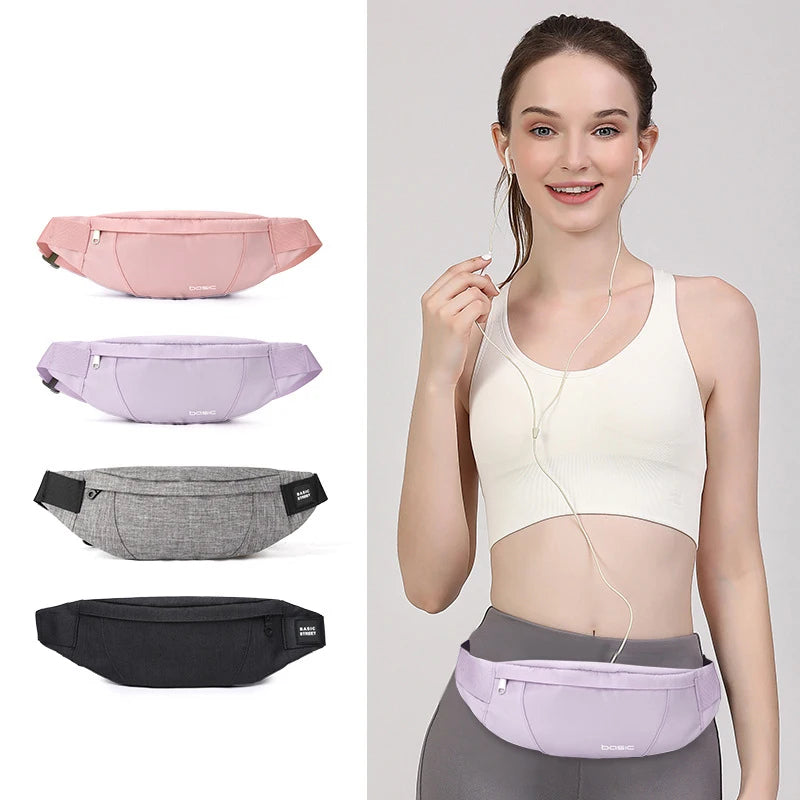 Waterproof Sports Waist Bag for Women Girls with Phone Holder