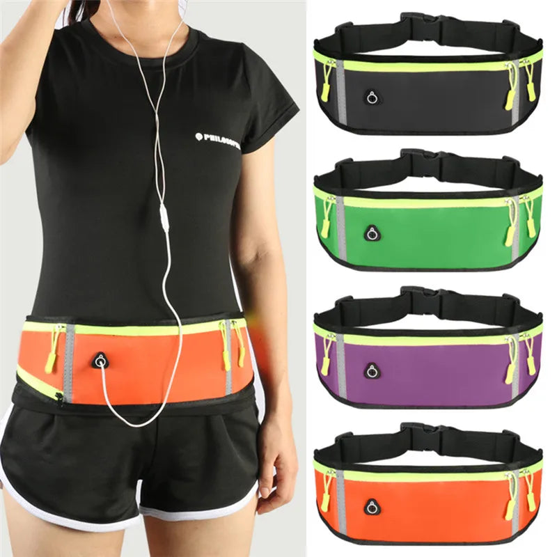 Waterproof Sports Waist Pack Running Belt Fanny Pack Women Men