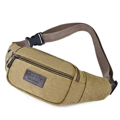 Canvas Anti-theft Waist Pack for Men Women