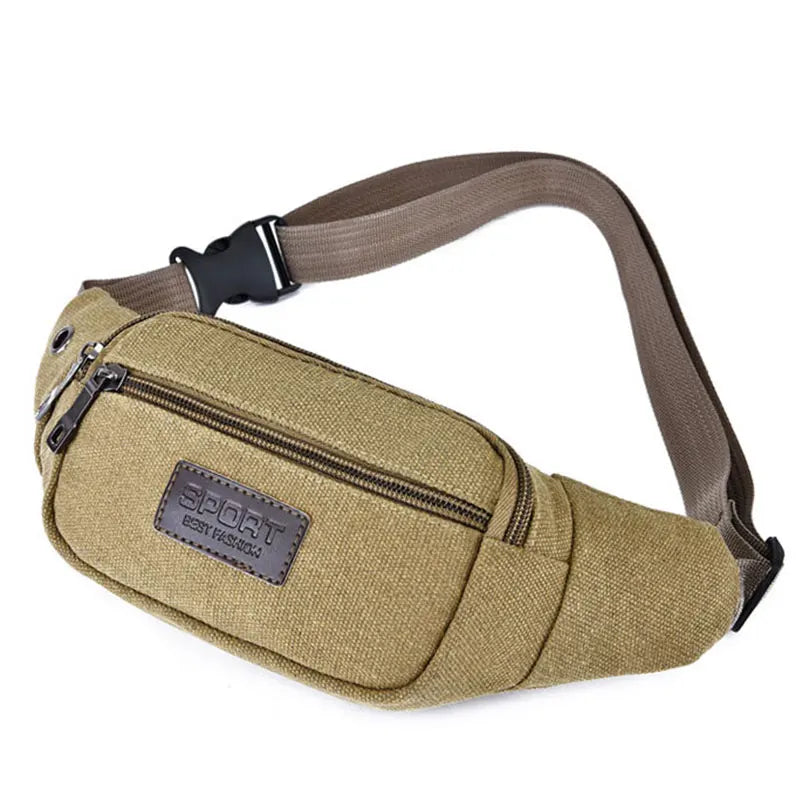 Canvas Hidden Anti-theft Chest Bag for Men Women