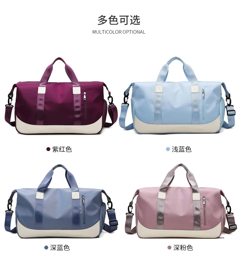 Gym Bag Dry Wet Separation Yoga Bag Large Capacity Travel Duffle Bag