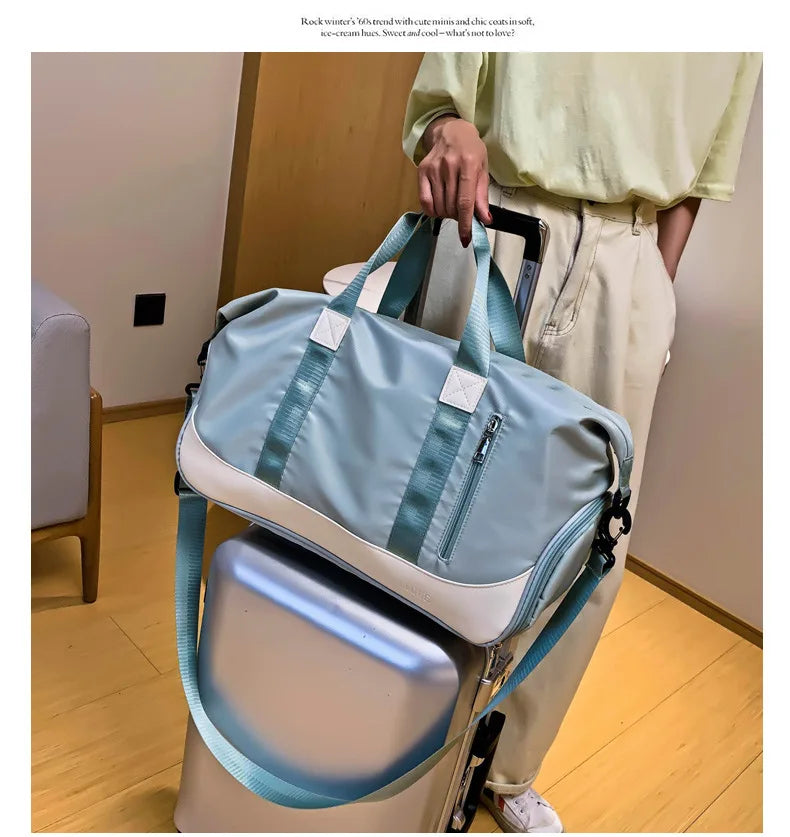 Gym Bag Dry Wet Separation Yoga Bag Large Capacity Travel Duffle Bag