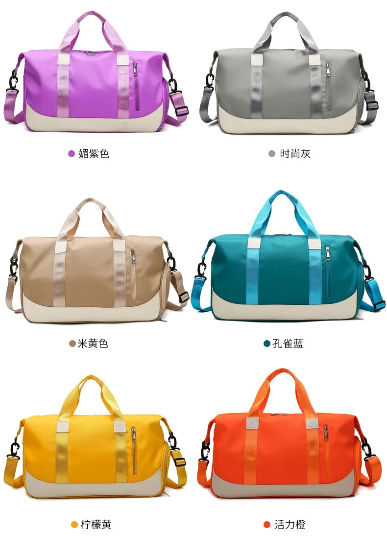 Gym Bag Dry Wet Separation Yoga Bag Large Capacity Travel Duffle Bag