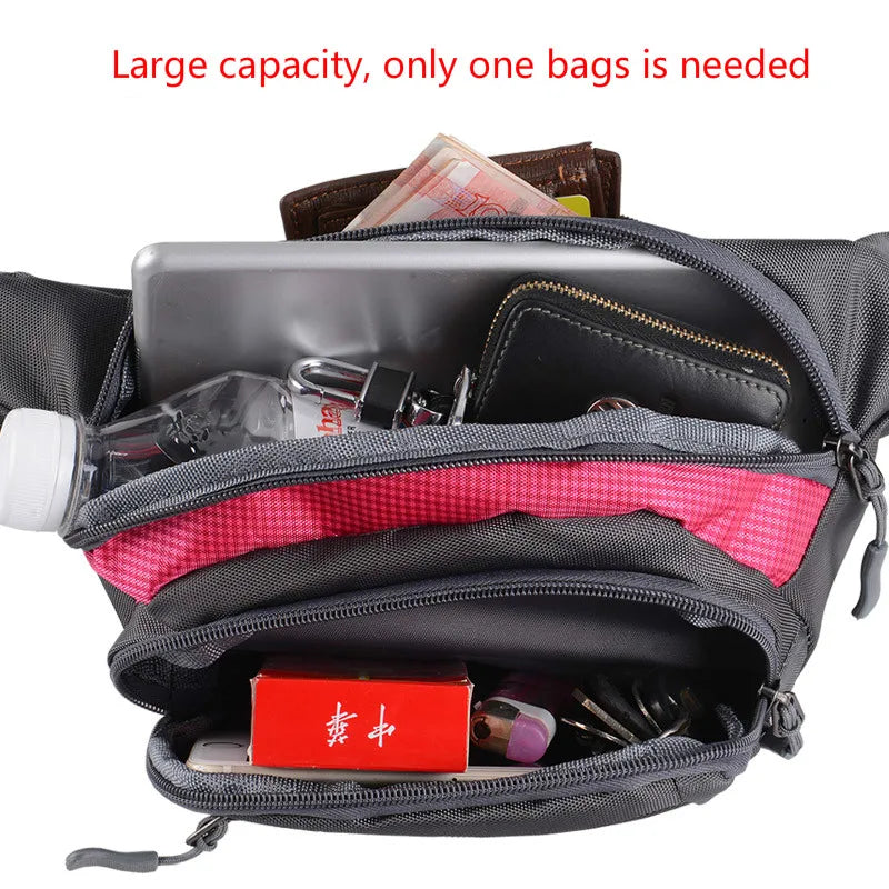 Multi-function Waterproof Pockets Women Large Capacity Chest Bag