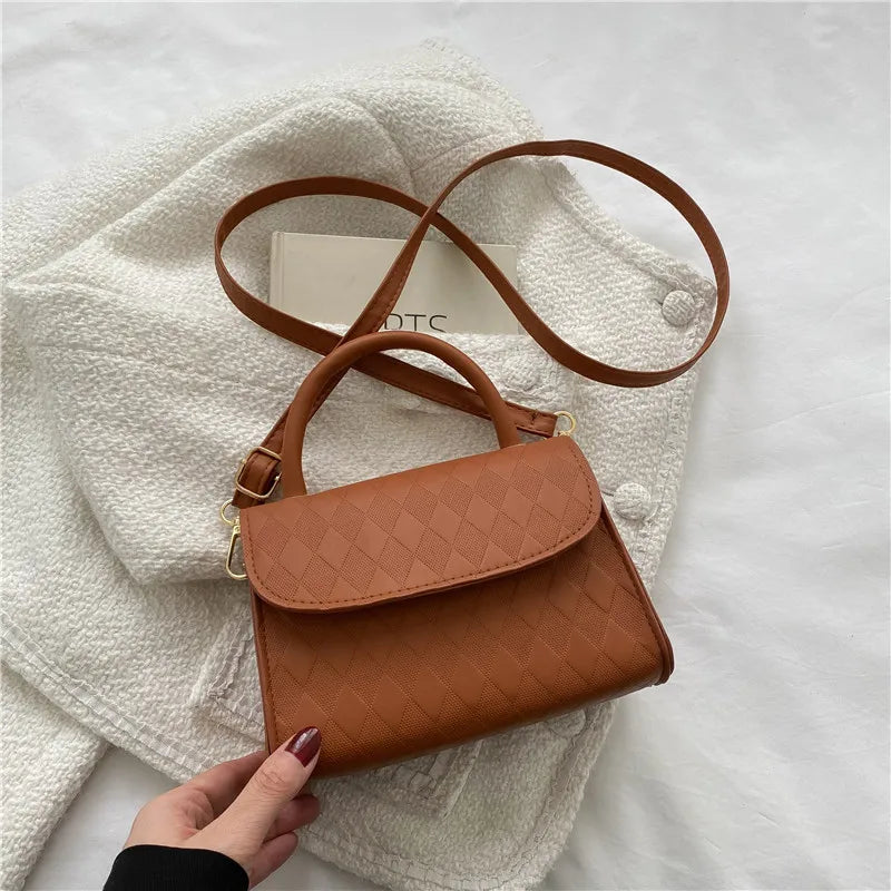 Spring Diamond Lattice Small Bag Women's Portable Small Square Bag