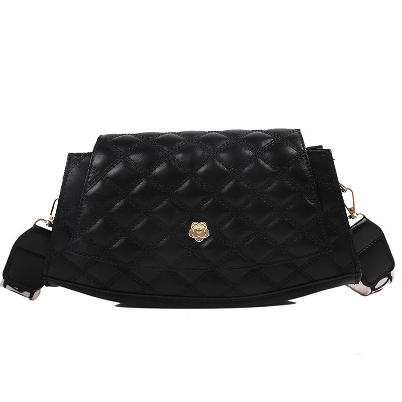 Spring Plaid Crossbody Bag Women Messenger Bag Female Lock Shoulder Bag