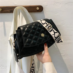 Spring Plaid Crossbody Bag Women Messenger Bag Female Lock Shoulder Bag