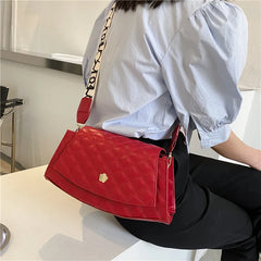 Spring Plaid Crossbody Bag Women Messenger Bag Female Lock Shoulder Bag