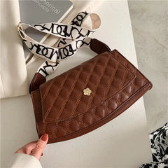 Spring Plaid Crossbody Bag Women Messenger Bag Female Lock Shoulder Bag