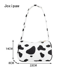 Spring Leopard Print Shoulder Bag Women Vintage Pu Leather Handbag Crossbody