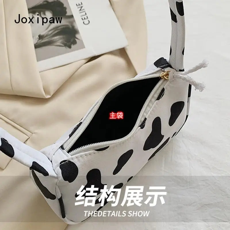 Spring Leopard Print Shoulder Bag Women Vintage Pu Leather Handbag Crossbody