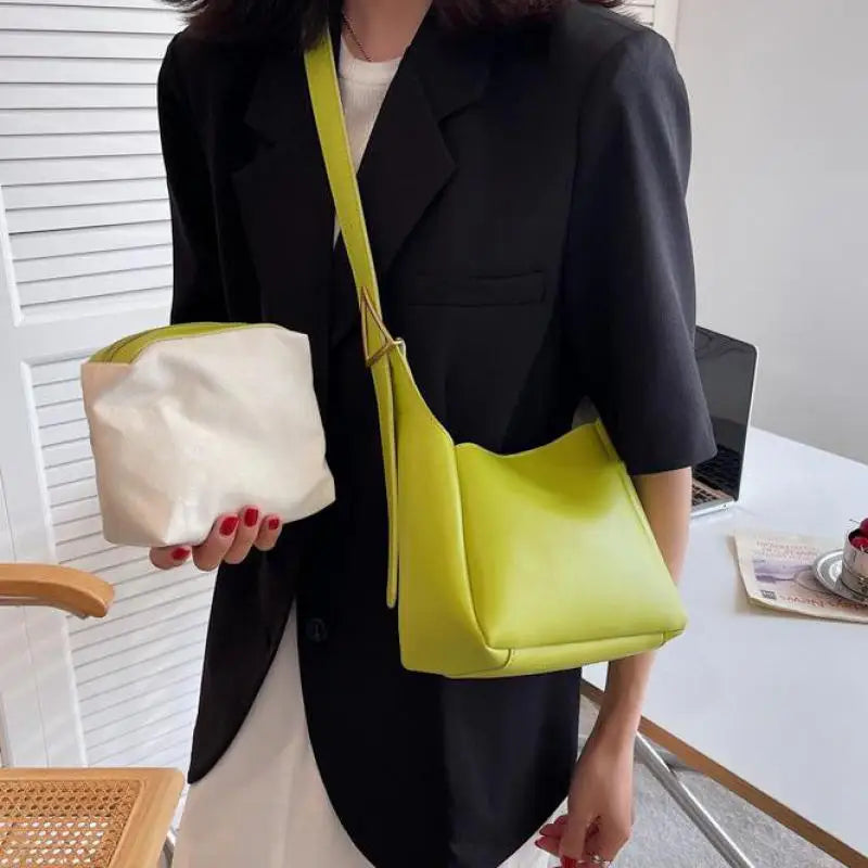 Spring Women's Shoulder Bag Soft PU Leather Small Handbag Hot Composite Cr