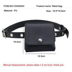 Spring Women Waist Pack PU Fanny Pack Women's Gift Belt Bag Crossbody Chain Bags