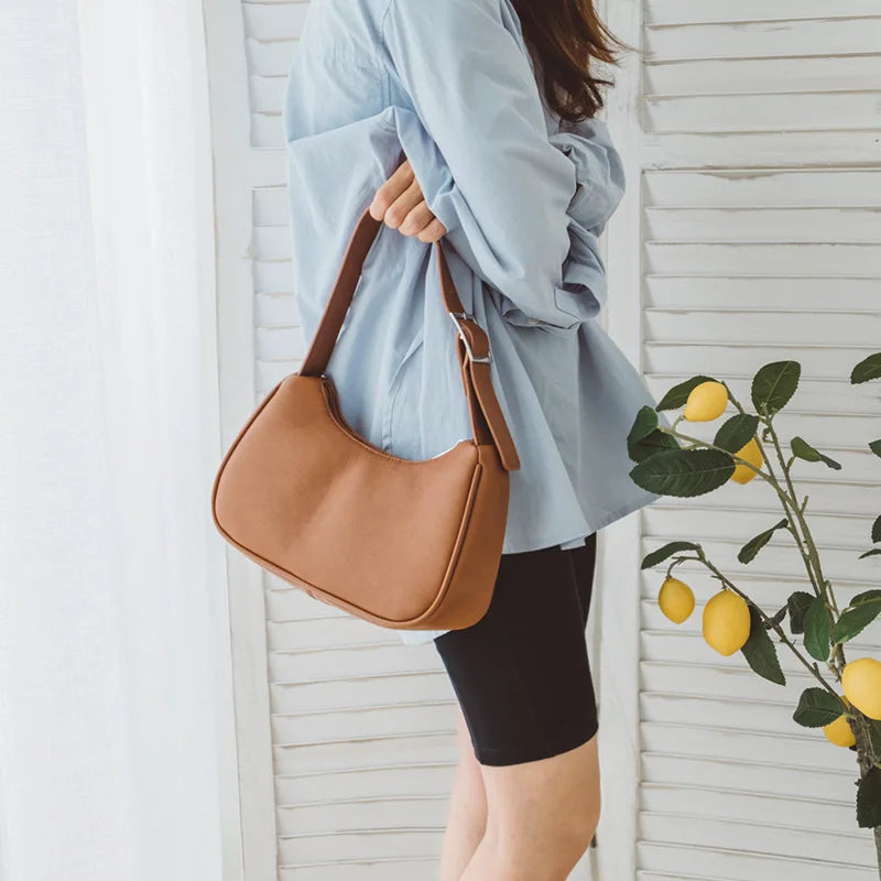 Soft Leather Retro Handbags And Purse Small Shoulder Bag