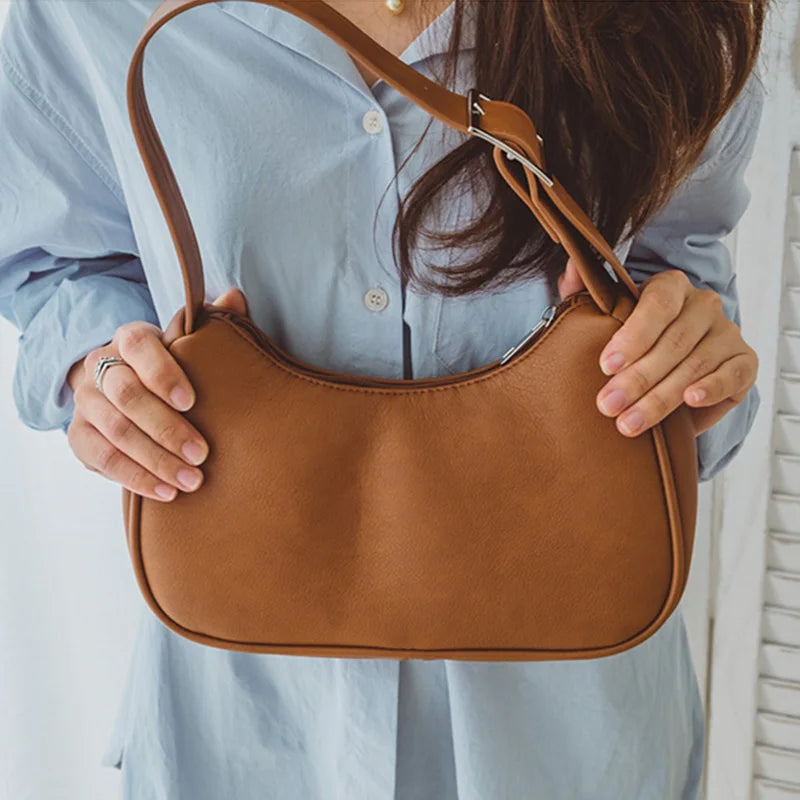 Soft Leather Retro Handbags And Purse Small Shoulder Bag