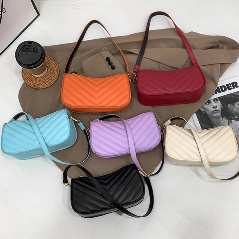 Women's Shoulder Bags PU Chain Quilted Purses Handbag Clutch Bags