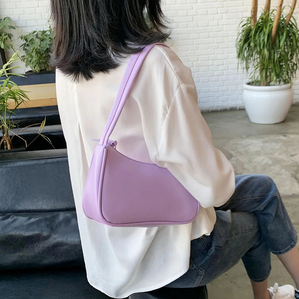Retro PU Leather Shoulder Bag Vintage Small Bags