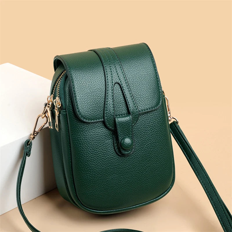 Women Cross-body Phone Shoulder Bag PU Leather Female Shoulder Bag