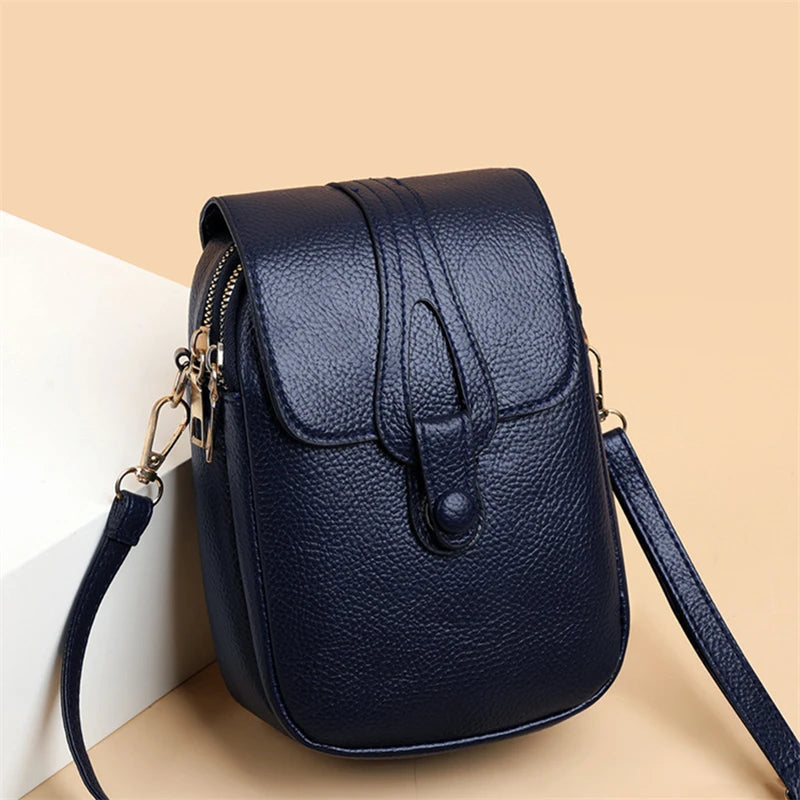 Cover-style PU Leather Cross-body Shoulder Bag for Women