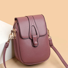 Cover-style PU Leather Cross-body Shoulder Bag for Women