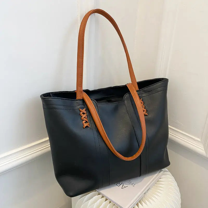 Spring Underarm Shoulder Bags for Women PU Leather Large Capacity Totes