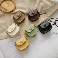 Girl Mini Saddle Bag Chain Small Shoulder Messenger Bag