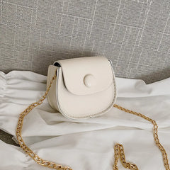 Girl Mini Saddle Bag Chain Small Shoulder Messenger Bag