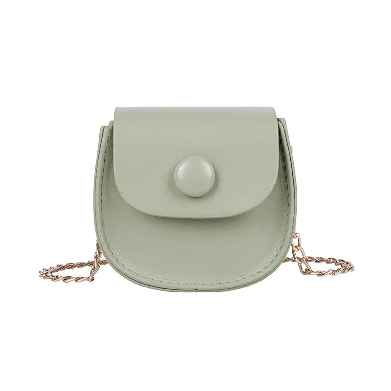 Girl Mini Saddle Bag Chain Small Shoulder Messenger Bag