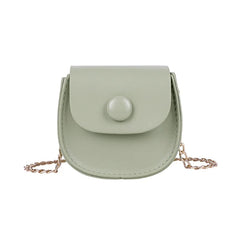 Girl Mini Saddle Bag Chain Small Shoulder Messenger Bag