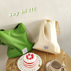 Cream Candy Canvas Handbag Mommy Bag