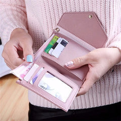 Lychee Pattern Women's Wallet with Heart Pendant