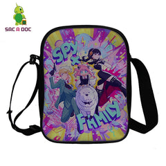 Spy X Family Anya Forger Print Shoulder Bag Femme Crossbody Tote Travel Bags